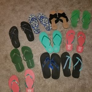 10 pair size 9 flip flops